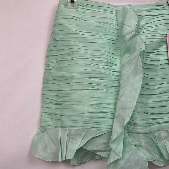 Hansen and Gretel Seafoam green Levi silk Skirt NWT - Picture 7 of 16
